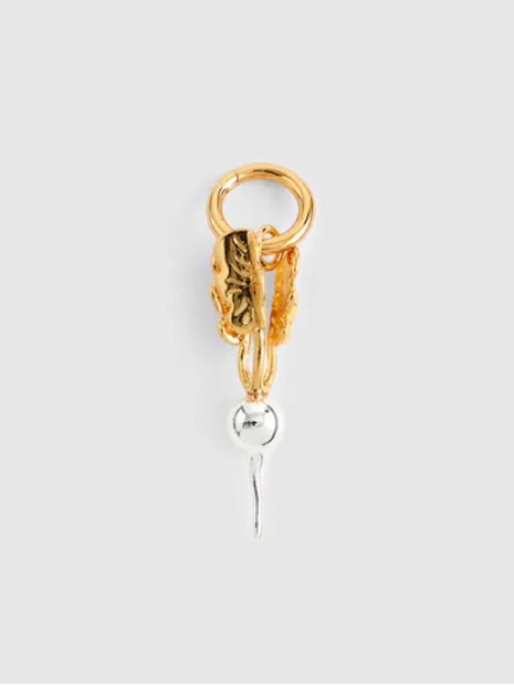 MADEWELL Mixed-Metal Radish Charm Antique Gold